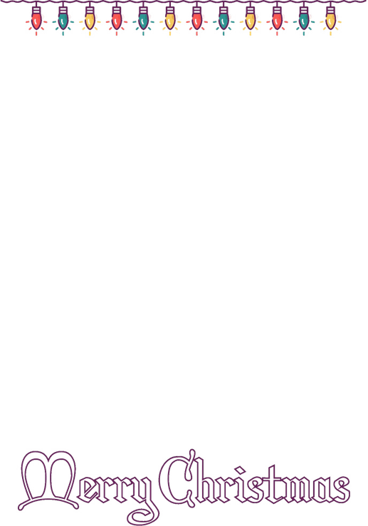 Christmas Light Border PNG