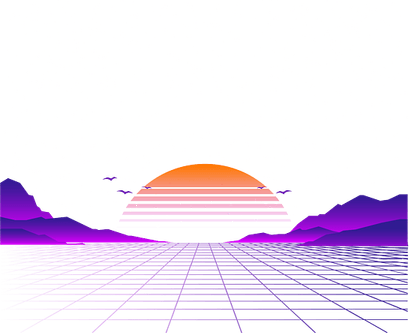 Vaporwave Sun PNG