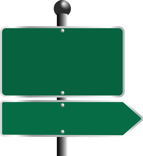Blank Street Sign PNG