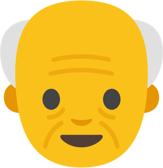 Old Man Emoji PNG