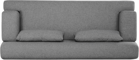 Grey Fabric Sofa PNG