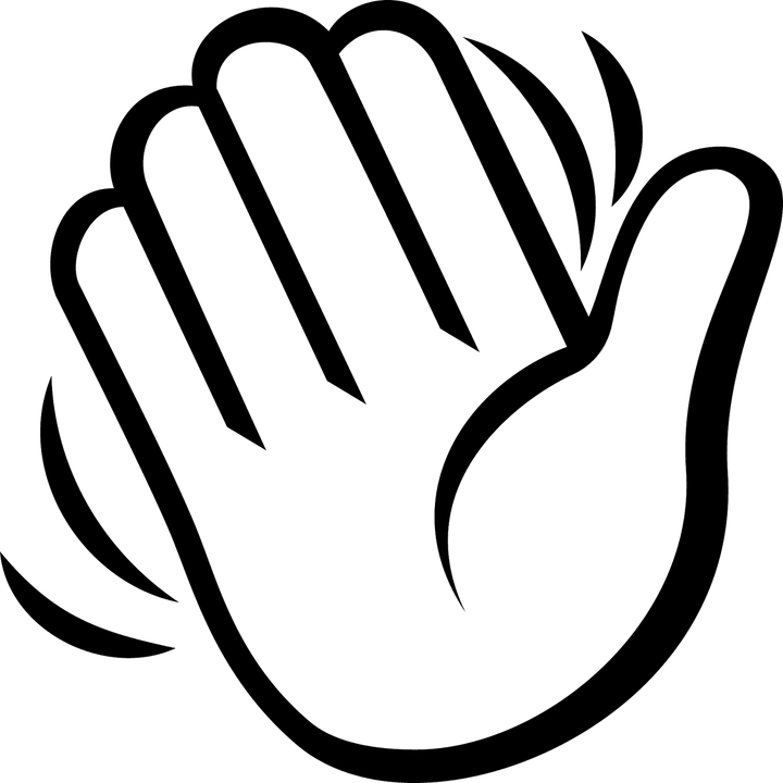 Hand Wave Emoji PNG