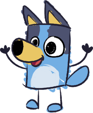 Bluey Stickers PNG