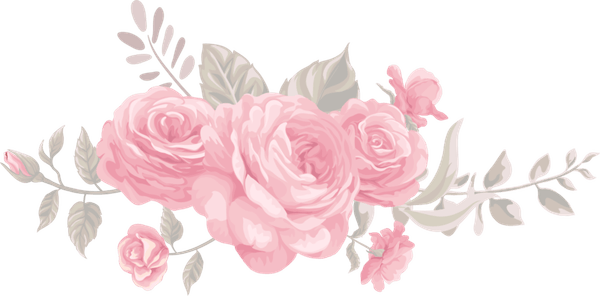 Light Pink Flower Border PNG