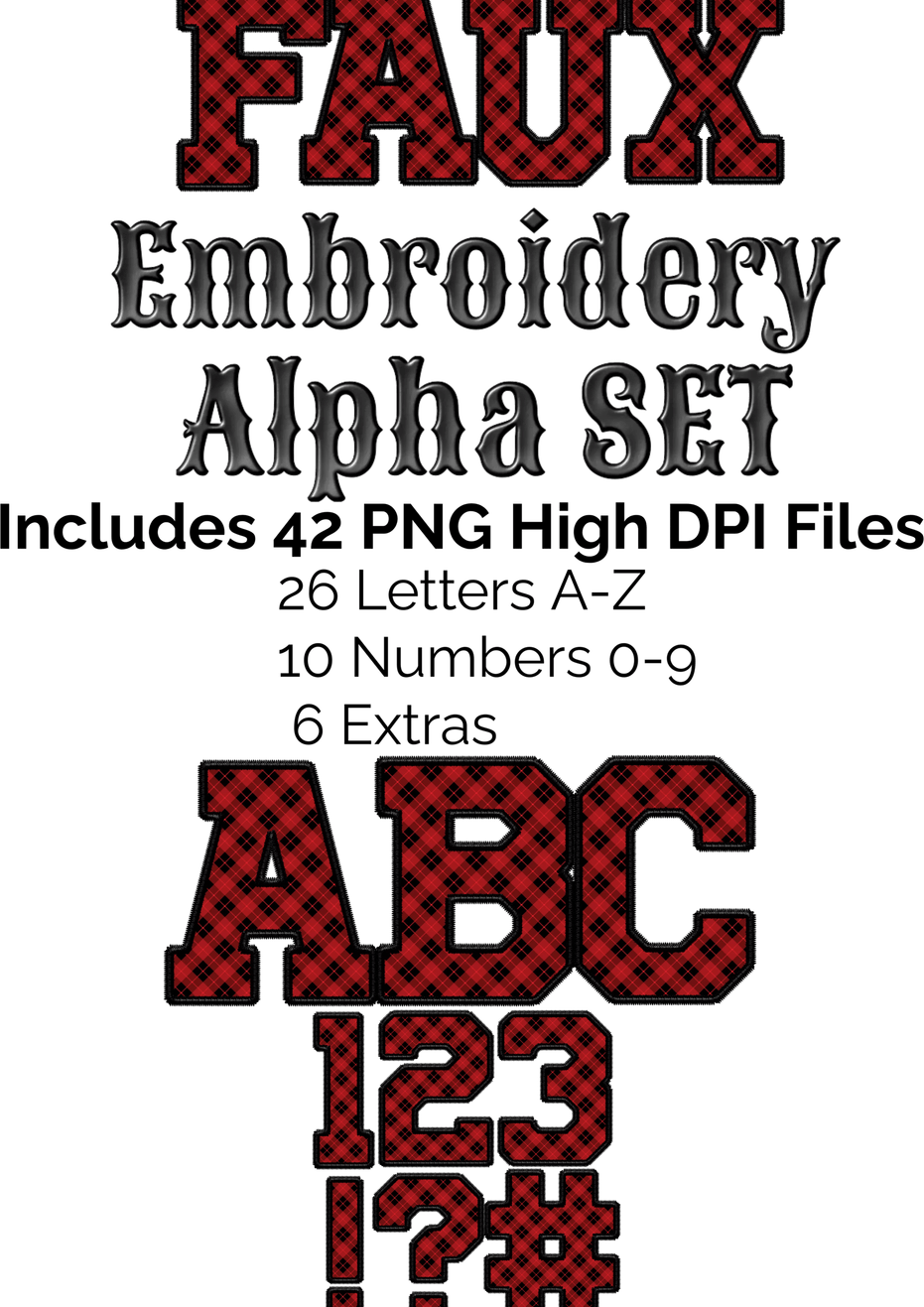 Faux Embroidery PNG