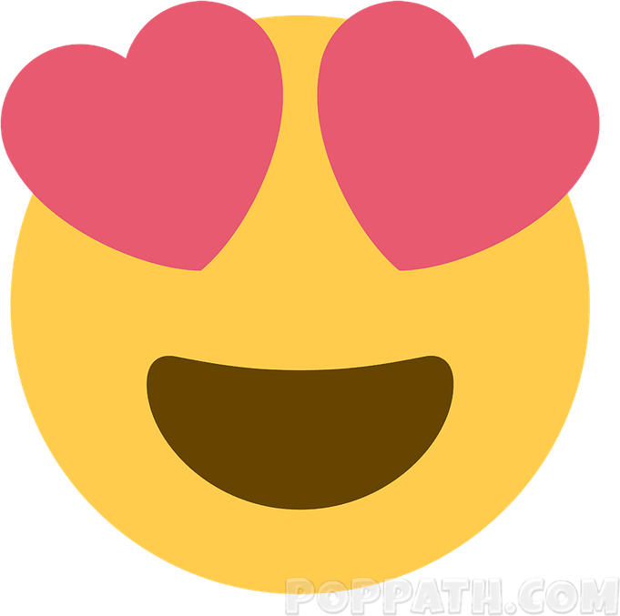 Emoji Heart Eyes PNG