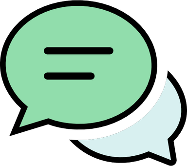 Double Text Bubble PNG