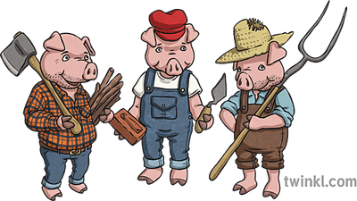 3 Little Pigs PNG