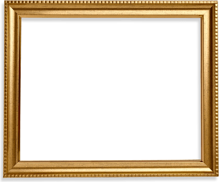 Gold Square Frame PNG