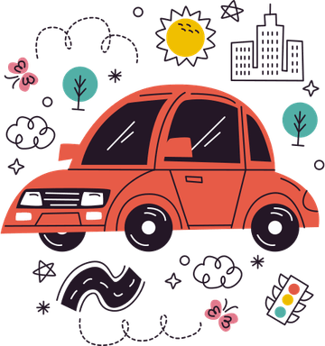 Car Doodle PNG