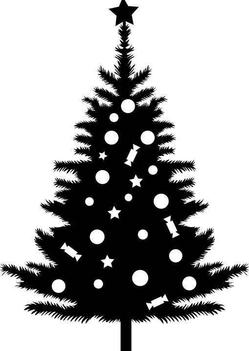 Christmas Tree Silhouette PNG
