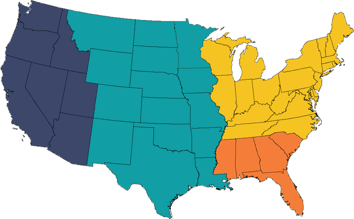 Blank Map Of The United States PNG