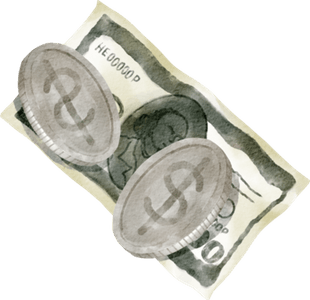 Aesthetic Money PNG