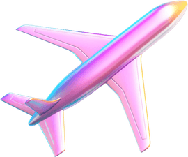 Airplane Pink PNG