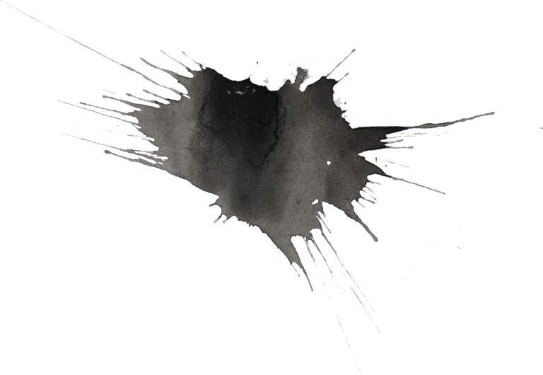 Black Paint Splatter PNG