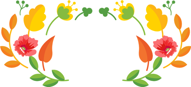 Banner Border Flower PNG