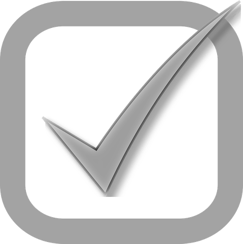 Grey Check Mark PNG