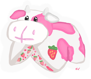 Strawberry Cow PNG