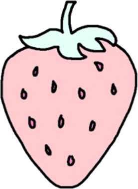 Watercolor Strawberry PNG