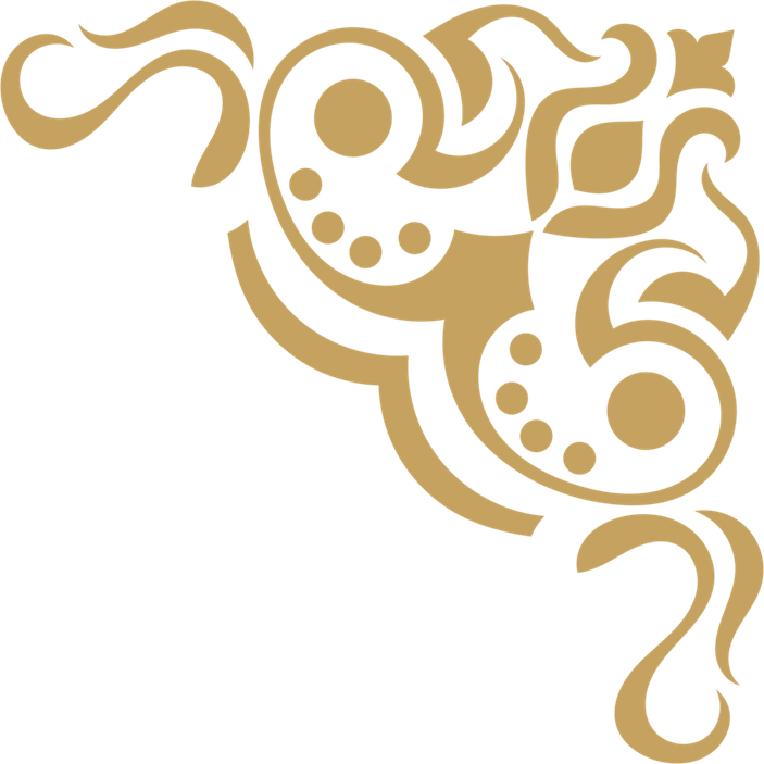 Royal Gold Corner Border PNG