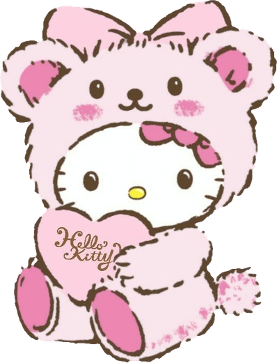 Hello Kitty Teddy Bear PNG
