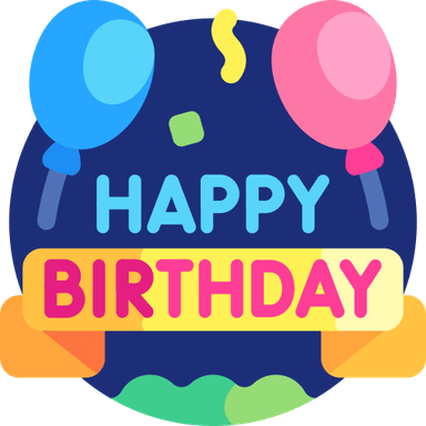 Happy Birthday Speech Bubble PNG