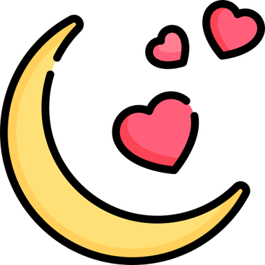 Heart Moon PNG