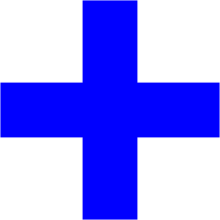 Blue Cross PNG