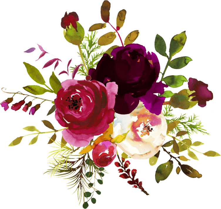 Burgundy Flower PNG