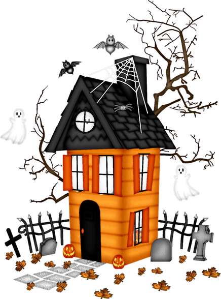 Halloween Gingerbread House PNG