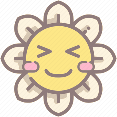 Smiley Face Flower PNG