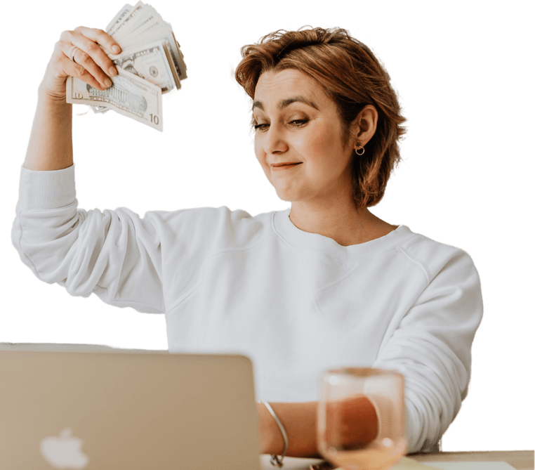 Thinking About Money PNG