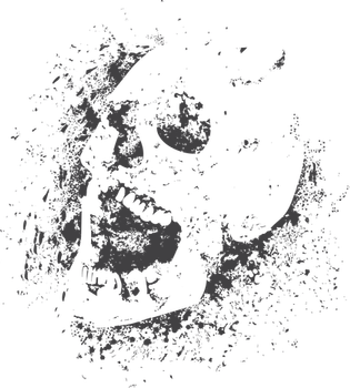 Screaming Skull PNG