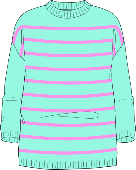 Three Quarter Sleeves T Shirt PNG