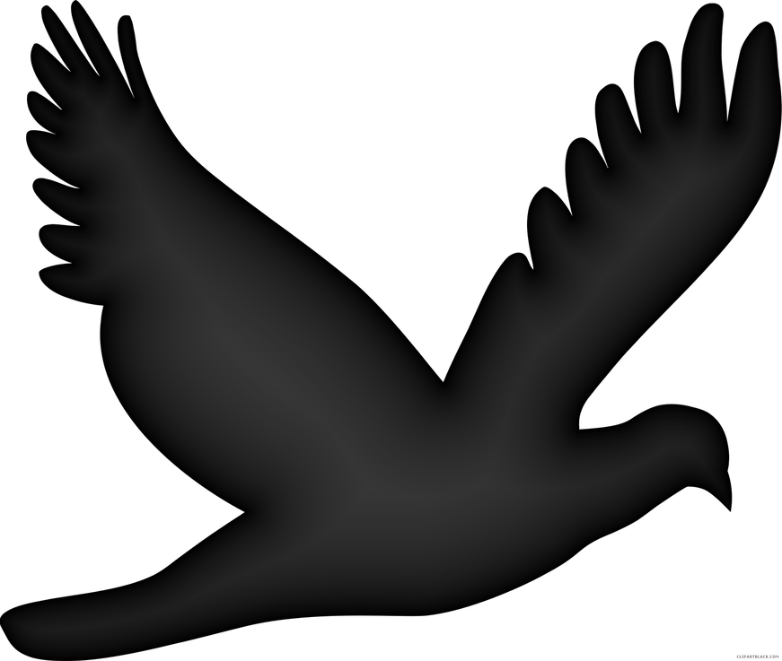 Flying Bird Black PNG