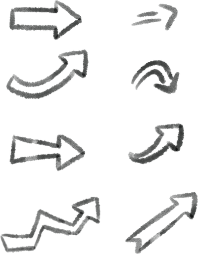 Chalkboard Arrow PNG