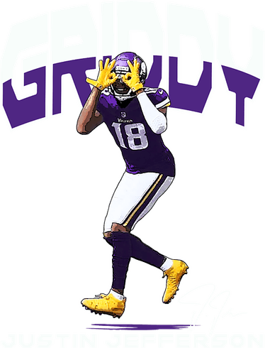 Justin Jefferson Griddy PNG
