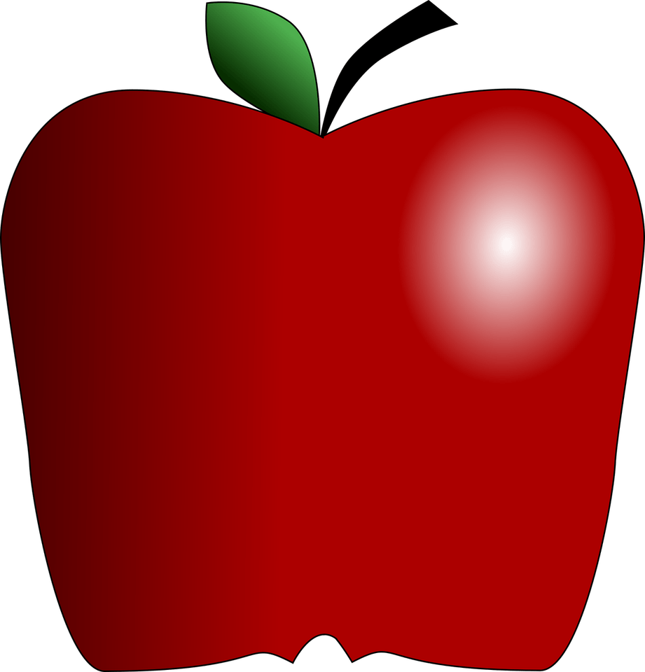 Red Apple Cartoon PNG