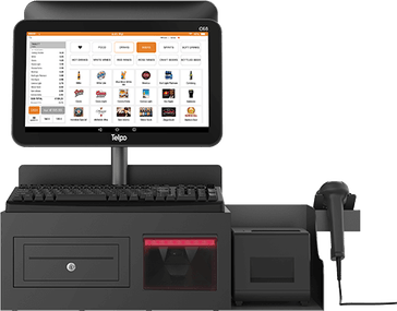 Pos Machine With Money PNG