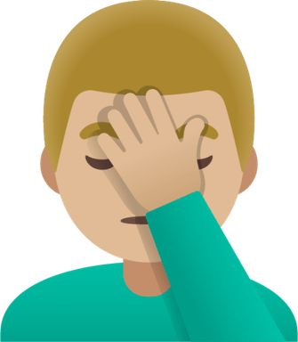 Face Palm Emoji PNG