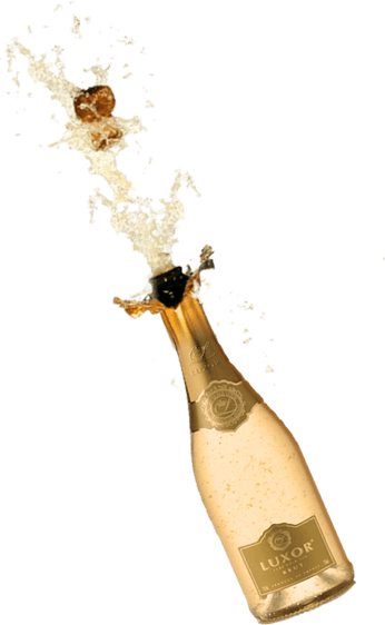 Gold Champagne Bottle PNG