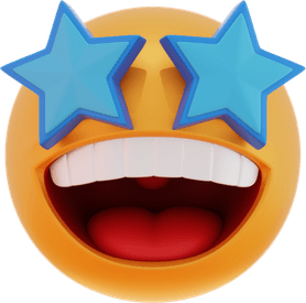 Star Eyes Emoji PNG