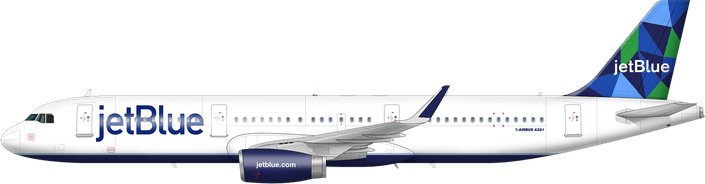 Jetblue Airplane PNG