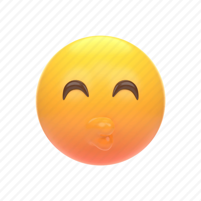 Kissy Face Emoji PNG