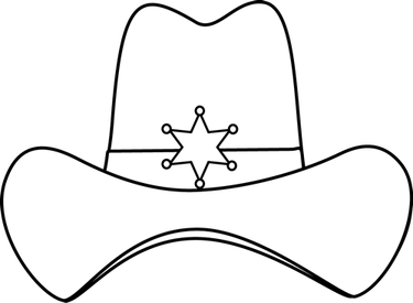Black And White Cowboy Hat PNG