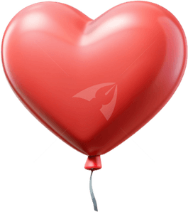 Pink Heart Balloon PNG