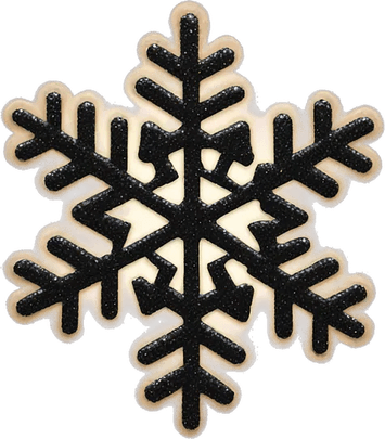 Black Snowflake PNG