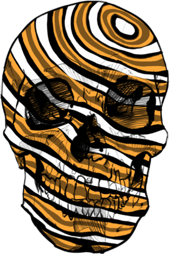 Spinning Skull PNG