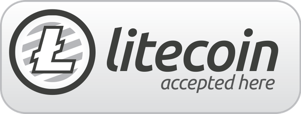 Litecoin Accepted Here Button PNG