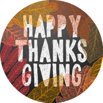 Happy Thanksgiving Banner PNG